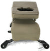1999-2010 Ford F250 Center Console Jump Seat  W/ Storage Tan - BIGGSMOTORING.COM