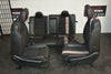 12-14 Dodge Avenger RT Black Red SEATS SET FRONT AND REAR R/T Embroidery - BIGGSMOTORING.COM