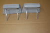 2004-2007 Toyota Highlander Front Row Seat Head Rest  Set Gray OEM - BIGGSMOTORING.COM