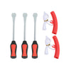 3 Tire Lever Tool Spoon + 2 Wheel Rim Protectors Tool Kit for Motorcycle Bike Tire Changing Removing
