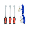 3 Tire Lever Tool Spoon + 2 Wheel Rim Protectors Tool Kit for Motorcycle Bike Tire Changing Removing